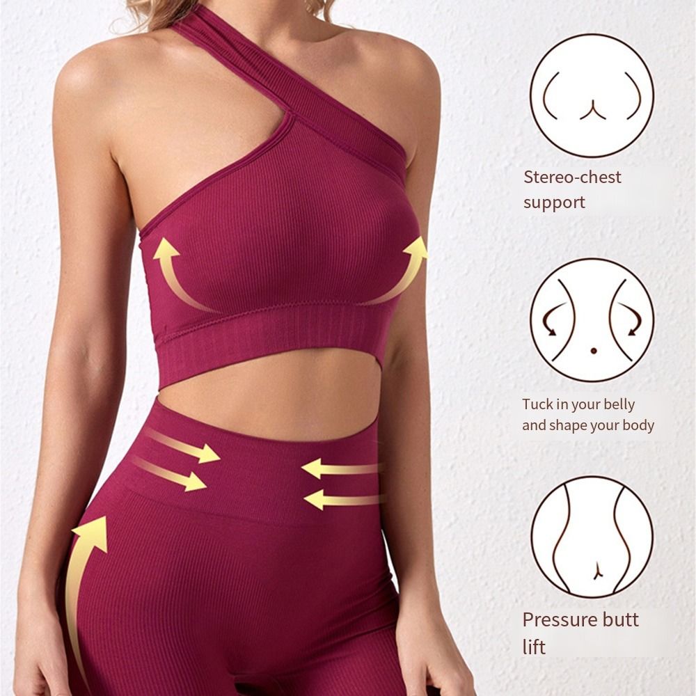 Seamless Ribbed Workout Tank Top - 2 шт. комфортных бесшовных женских спортивных
