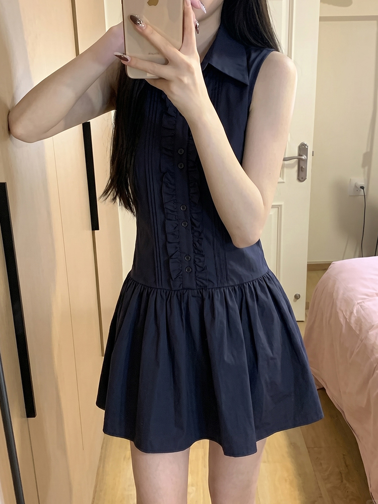 Новое летнее женское платье-ру – обзор и цена Korean Style A Line Shirt Dress