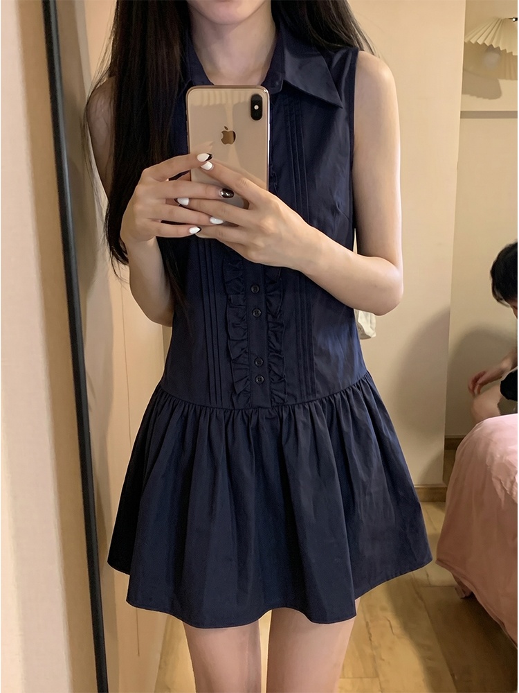 Новое летнее женское платье-ру – обзор и цена Korean Style A Line Shirt Dress