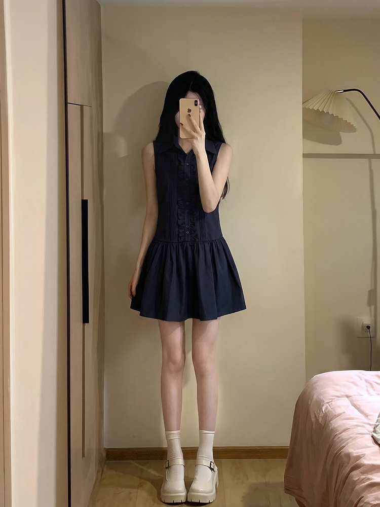 Новое летнее женское платье-ру – обзор и цена Korean Style A Line Shirt Dress