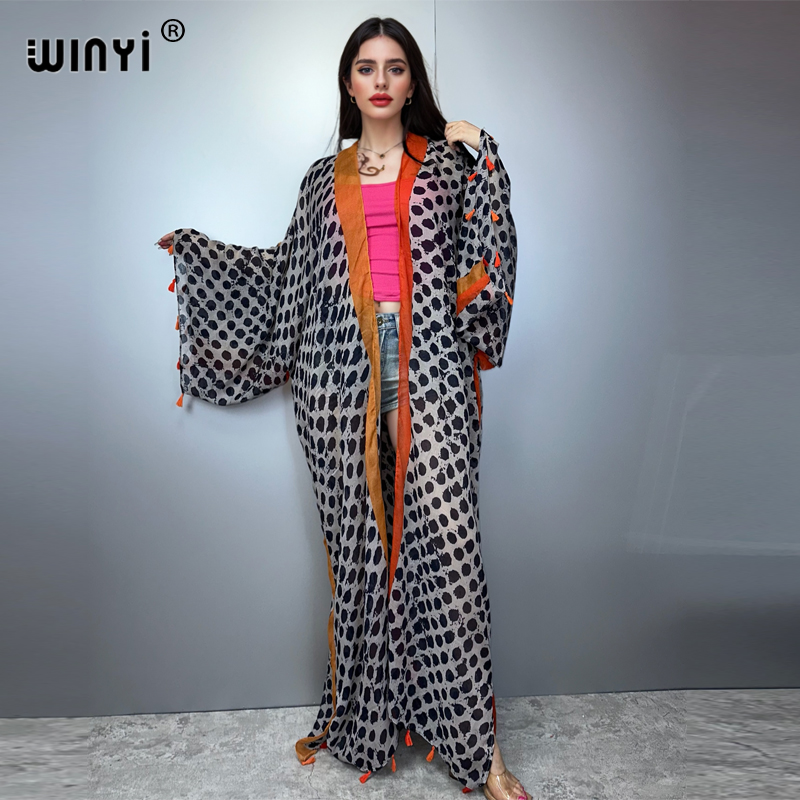 Летний наряд WINYI: кимоно в а – обзор и цена Boho Summer Beach Maxi Dress