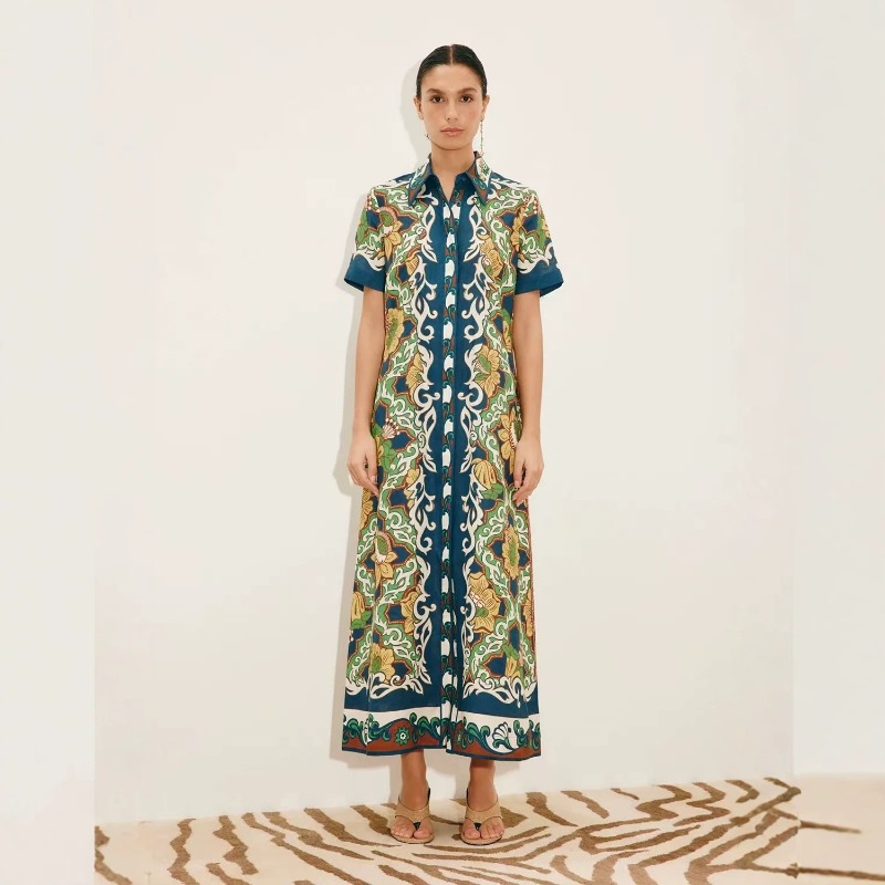 Осень 2026: Новое оригинальное – обзор и цена Casual Loose Linen Shirt Dress