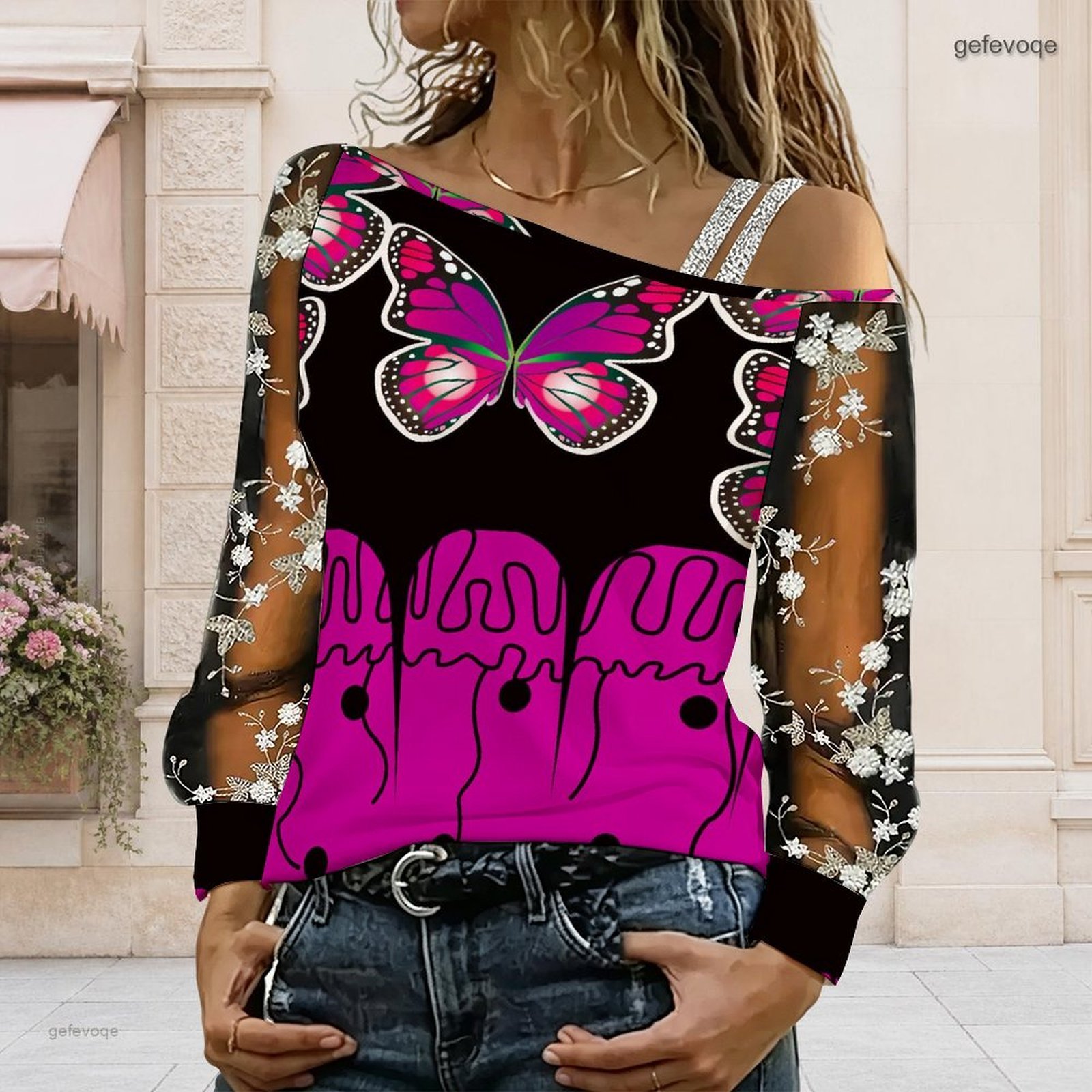 Женская блузка с открытыми пле – обзор и цена Blouses