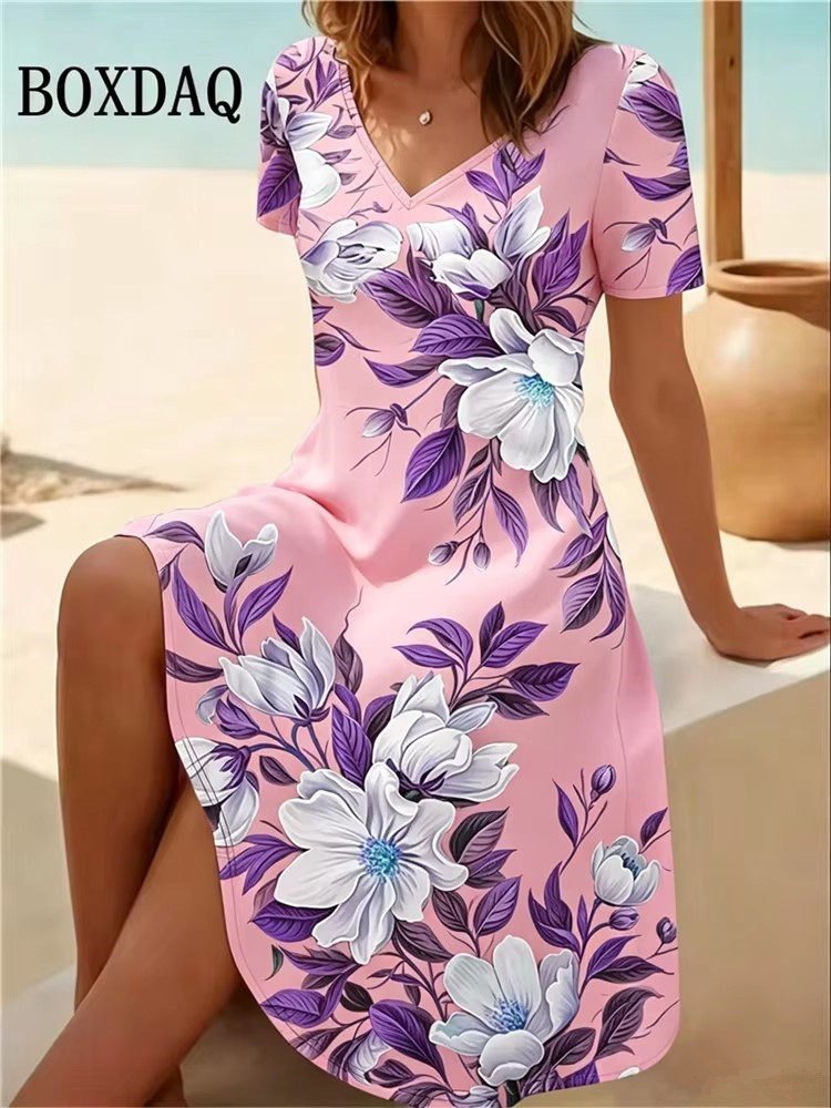 Женское платье больших размеро – обзор и цена Boho Summer Beach Maxi Dress
