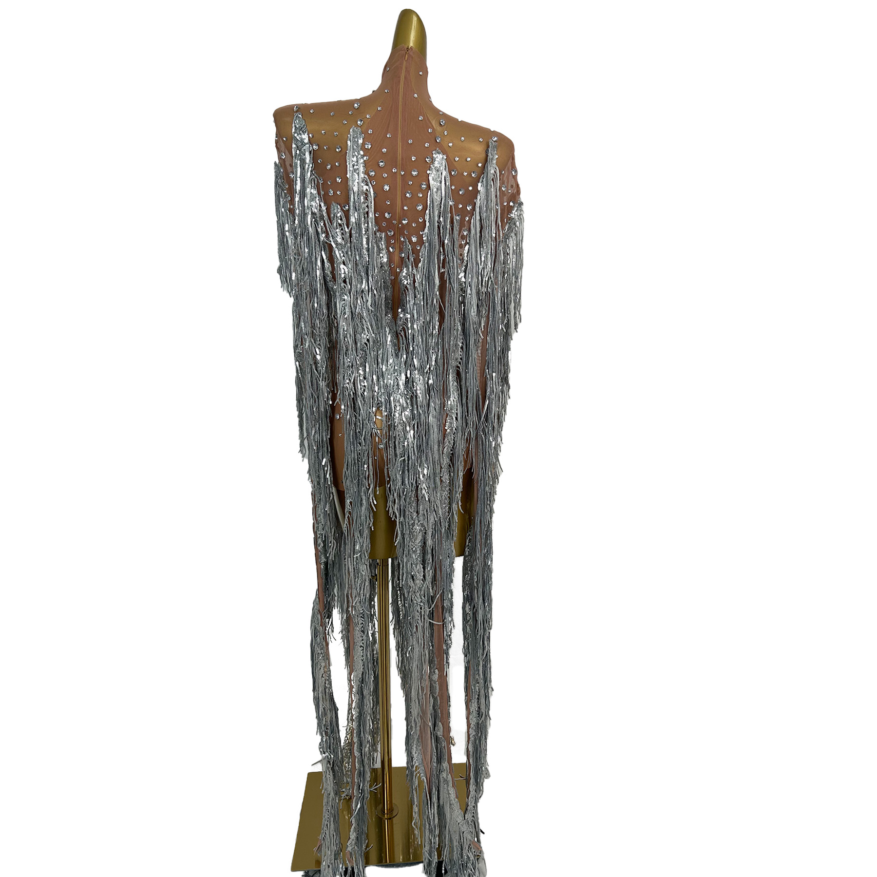 yusanBar Прозрачное платье из  – обзор и цена Sparkly Rhinestone Club Party Dress