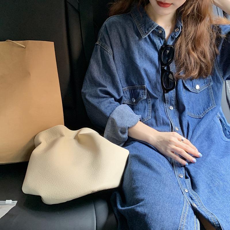 Новое женское джинсовое платье – обзор и цена Korean Style A Line Shirt Dress