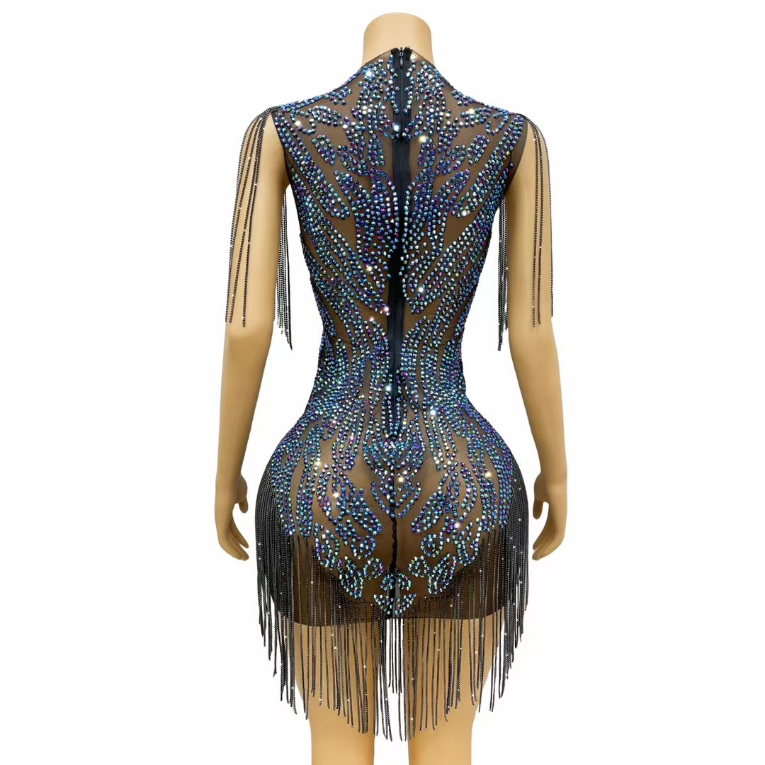 Элегантное женское вечернее пл – обзор и цена Sparkly Rhinestone Club Party Dress