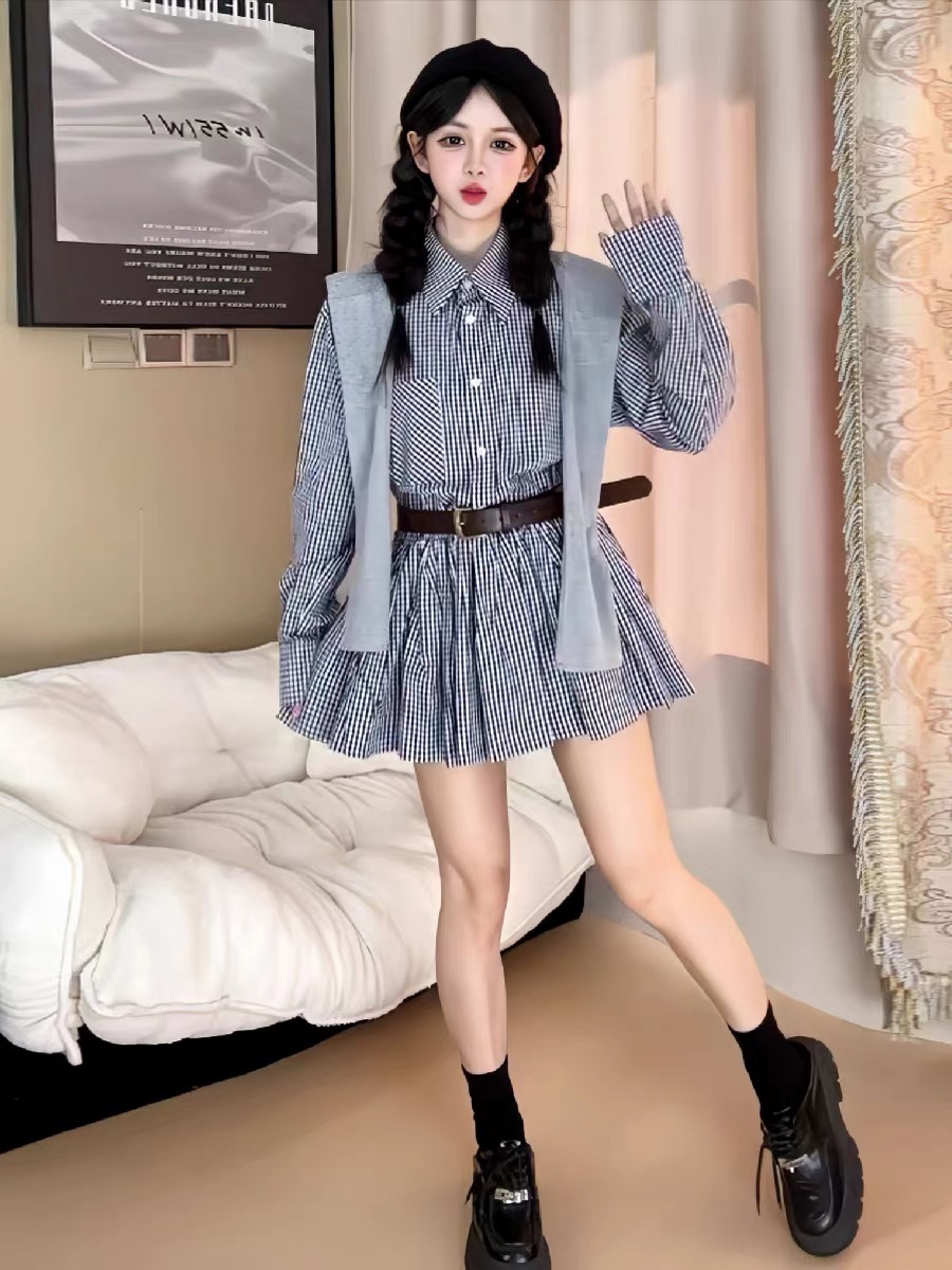Рубашка-платье в корейском сти – обзор и цена Korean Style A Line Shirt Dress