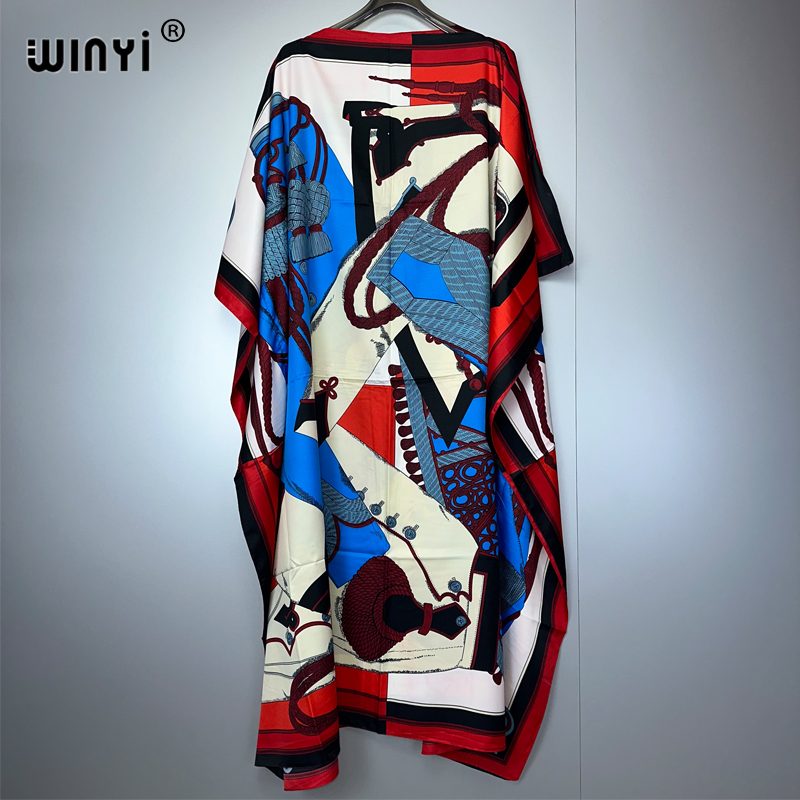 WINYI летний кафтан в африканс – обзор и цена Boho Summer Beach Maxi Dress