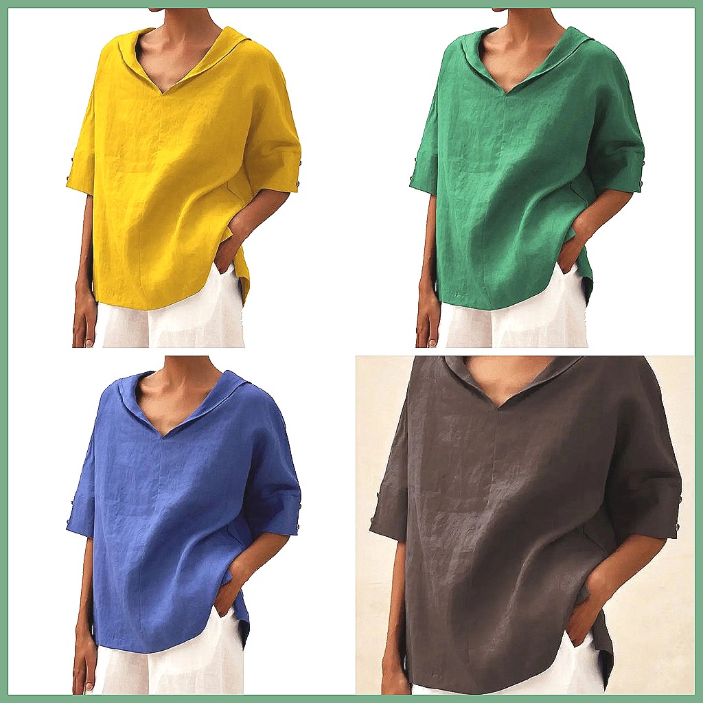 Женская свободная блузка с V-о – обзор и цена Blouses